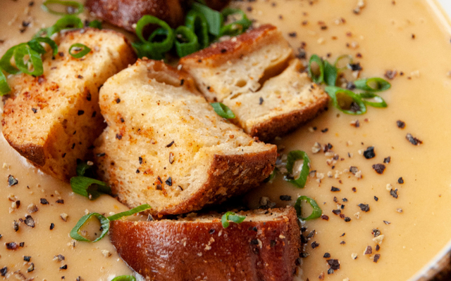 Cheddar Ale Soup.