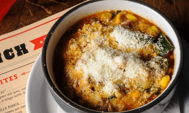 Calabacitas Vegetables with Cotija Cheese.