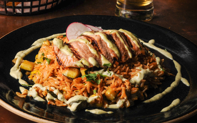Bronzed Salmon.